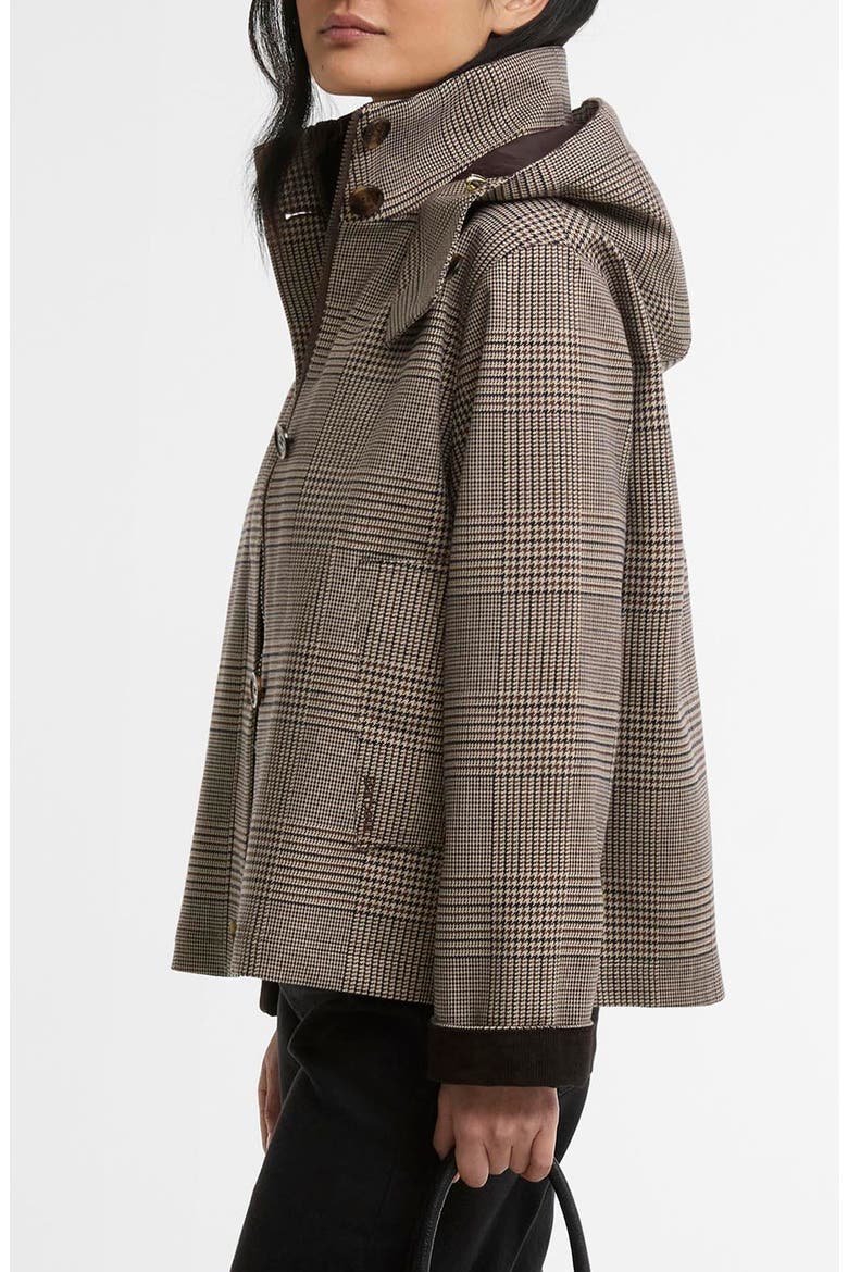Connie Showerproof Jacket, Alternate, color, PRINCE OF WALES CHECK