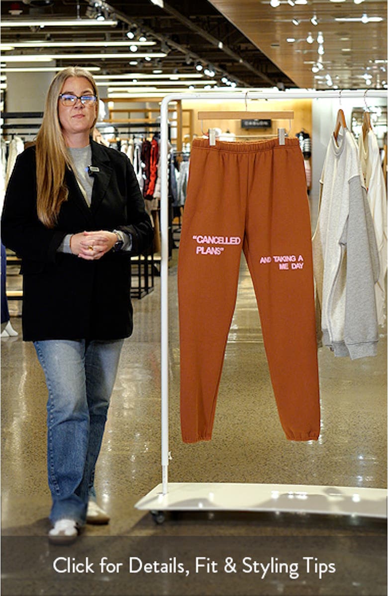 Me Day Fleece Graphic Joggers, sales video thumbnail