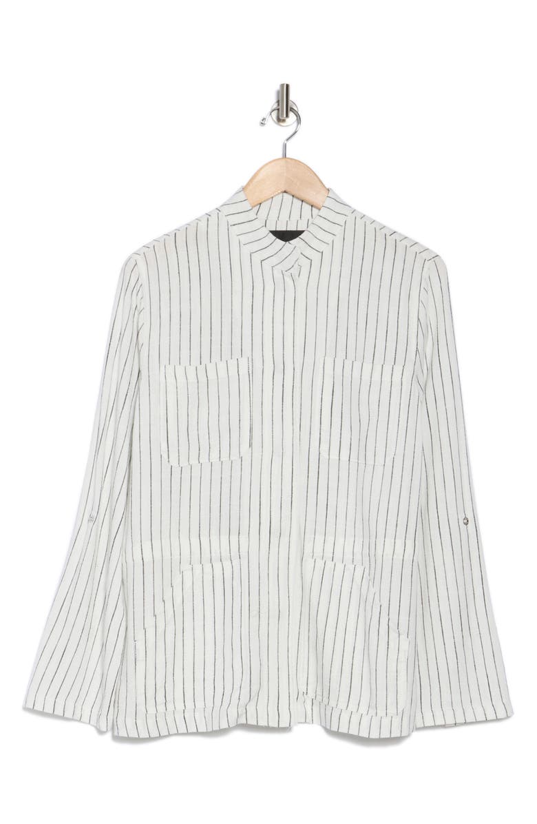 Sanctuary Safari Pinstripe Jacket, Alternate, color, Pensacola Stripe