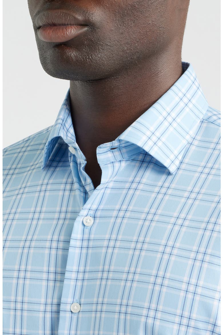 Rich Crown Lite Performance Button-Up Shirt, Alternate, color, COTTAGE BLUE