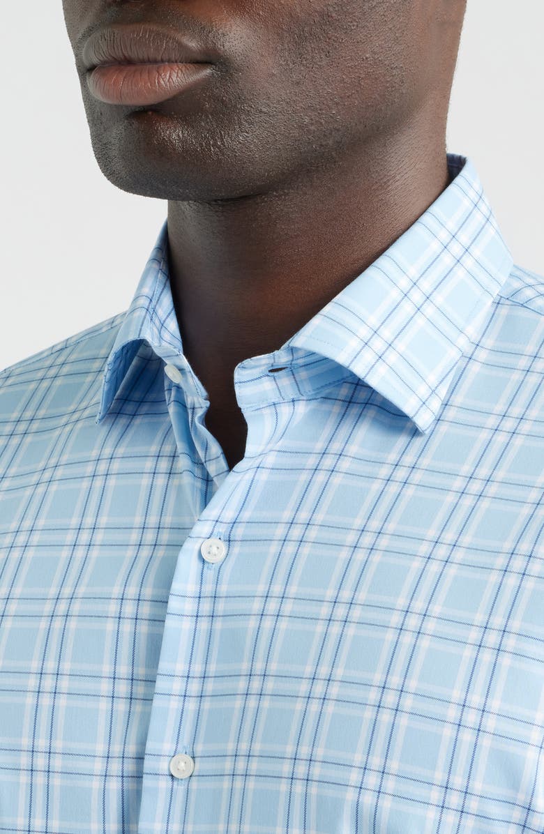 Peter Millar Rich Crown Lite Performance Button-Up Shirt, Alternate, color, Cottage Blue