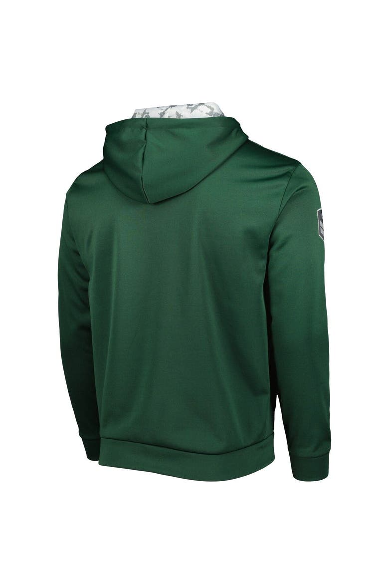 Men's Colosseum Green Michigan State Spartans OHT Military Appreciation Team Color Pullover Hoodie, Alternate, color, Green