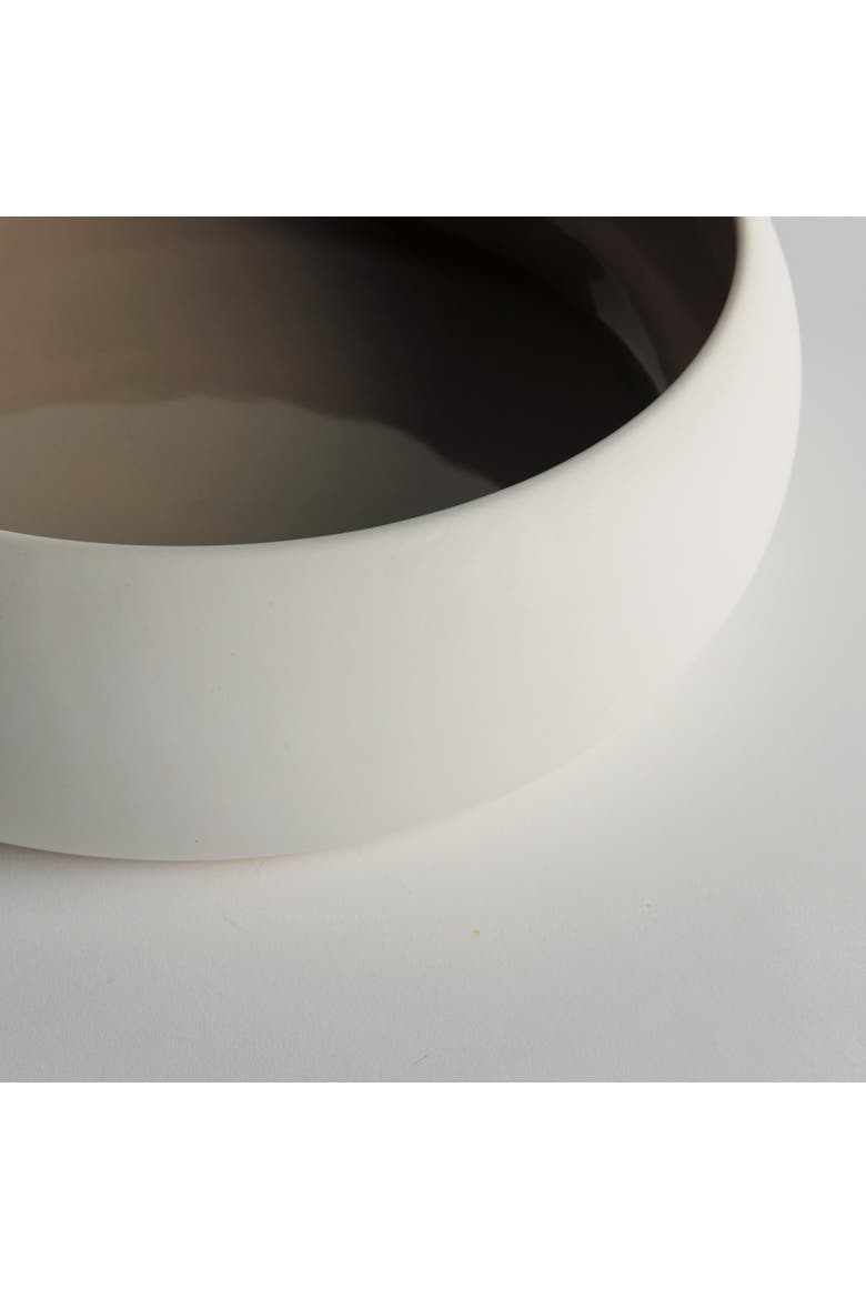 Barclay Butera Sandbar Decorative Bowl - White/Taupe, Alternate, color, White