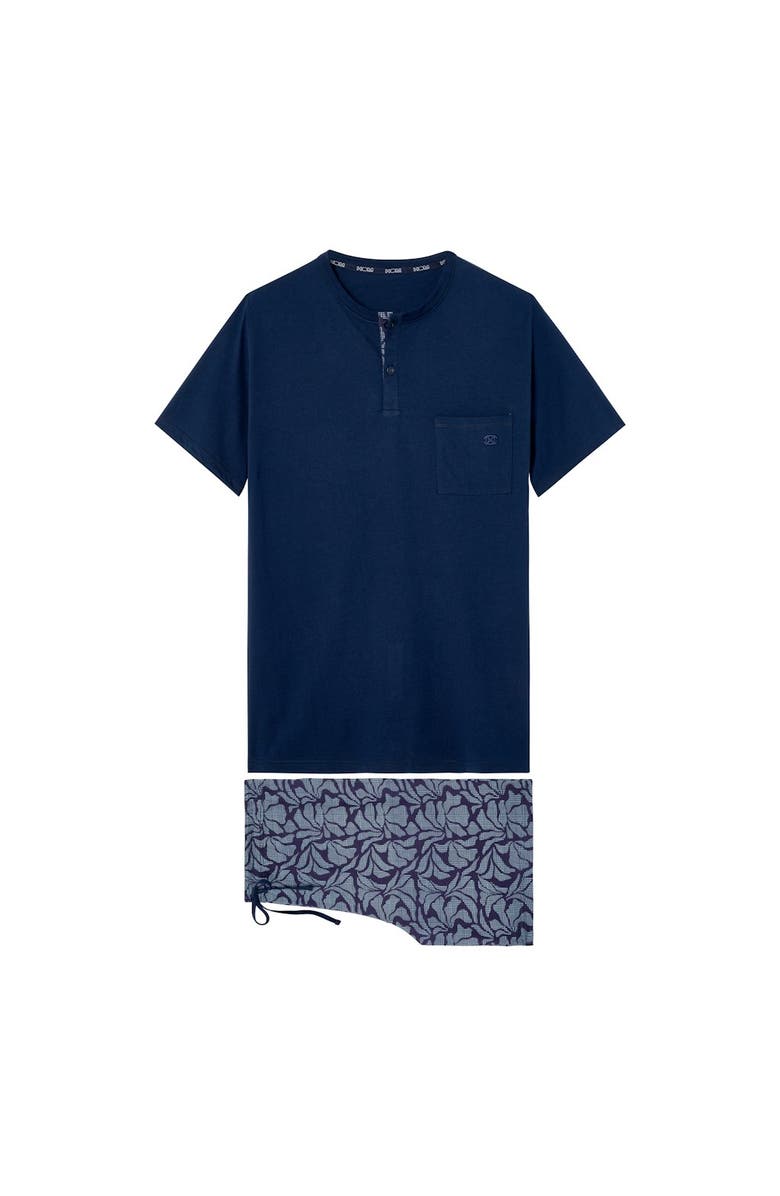 HOM Long Island Short Sleepwear, Main, color, Navy Print