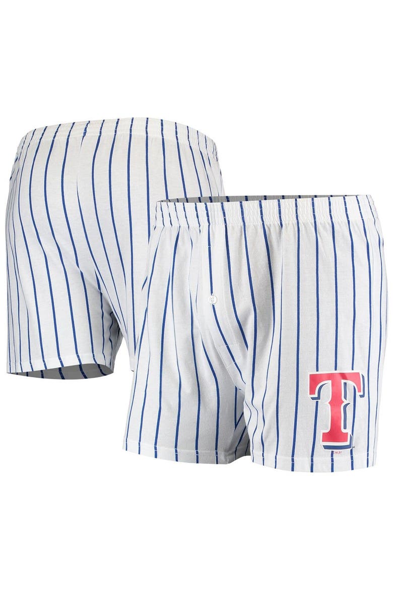 Men's Concepts Sport White Texas Rangers Vigor Boxer Shorts, Main, color, White