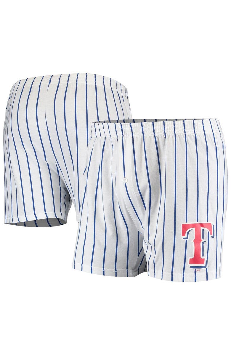 CONCEPTS SPORT Men's Concepts Sport White Texas Rangers Vigor Boxer Shorts, Main, color, White