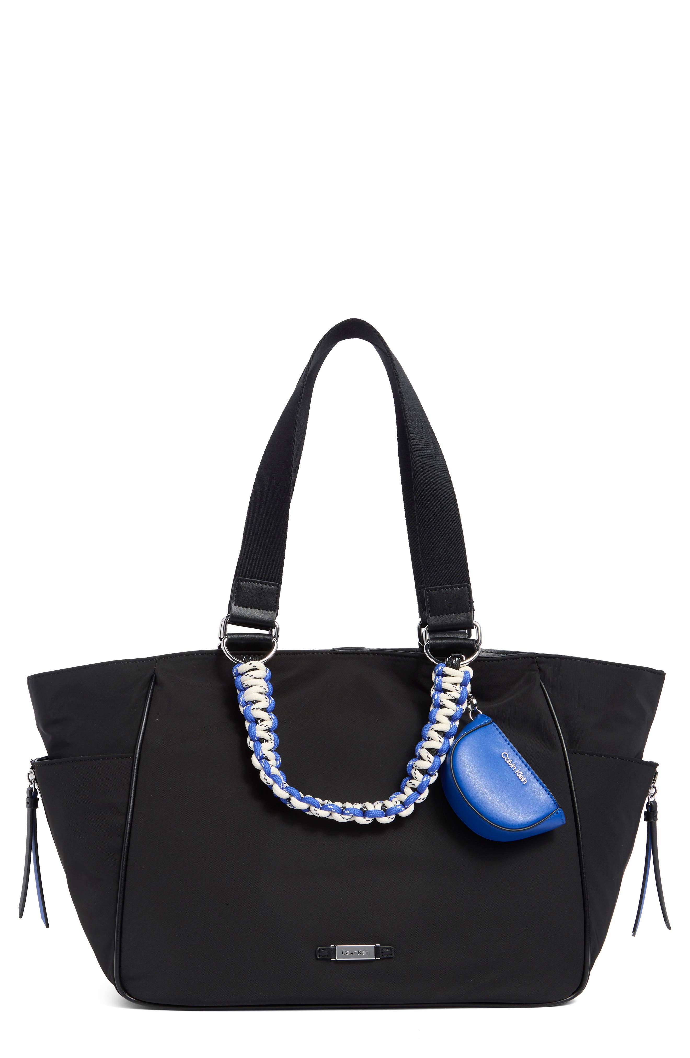 Calvin Klein Zulle Tote In Black/ Silver