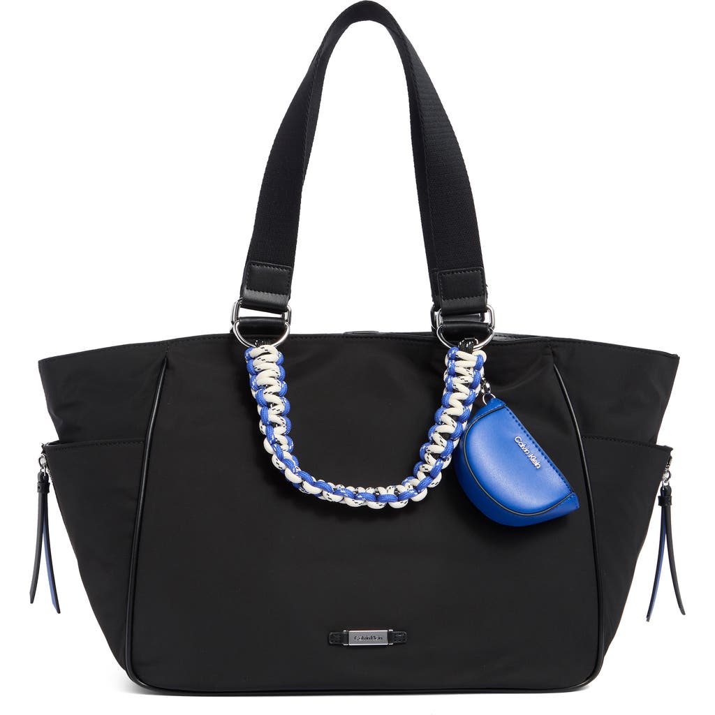 Calvin Klein Zulle Tote In Black/ Silver