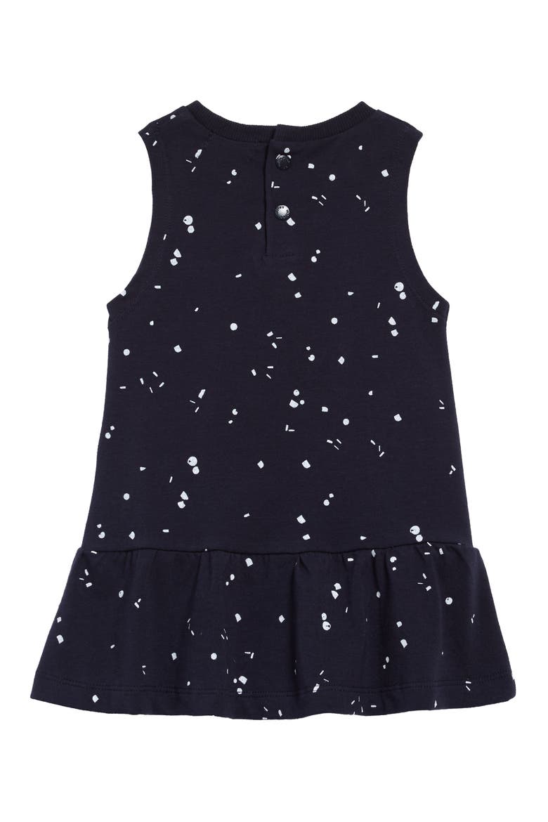 Print Sleeveless Dress, Alternate, color, NAVY