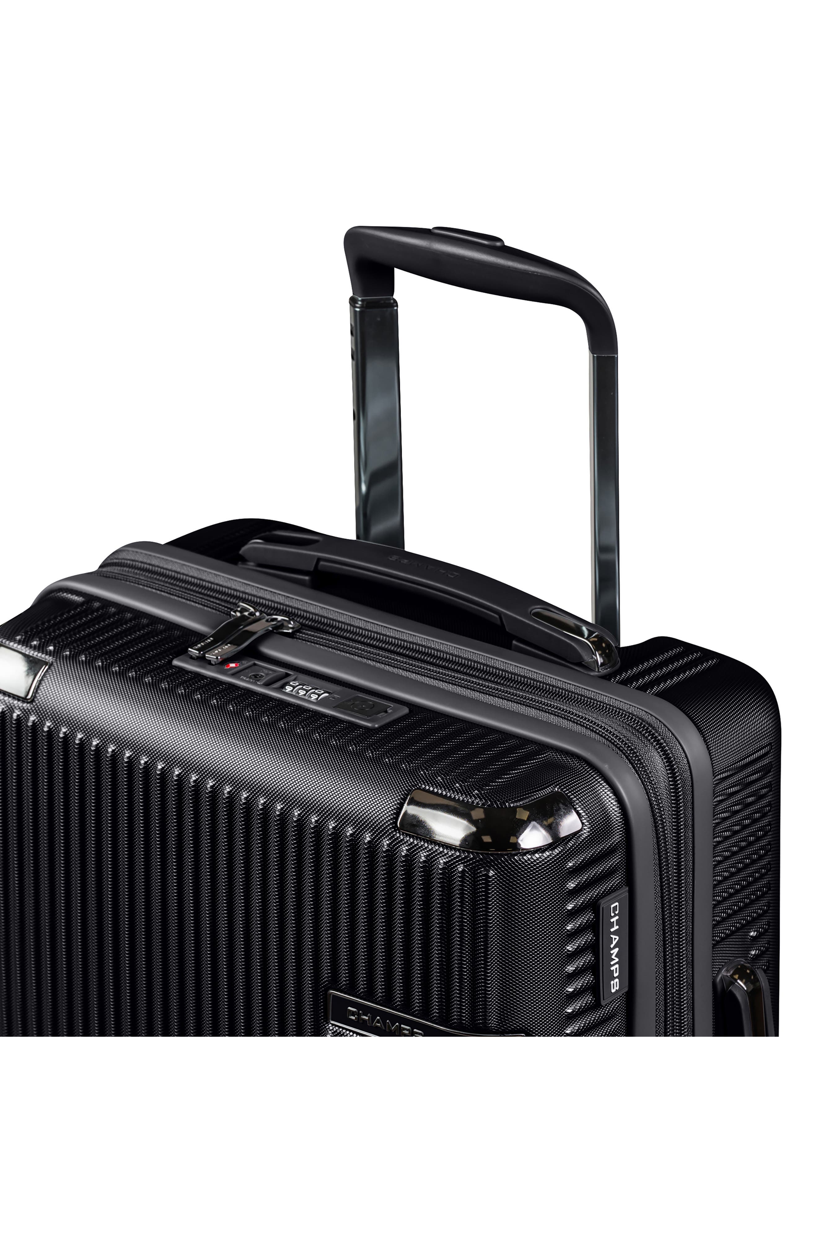 CHAMPS Legacy 3-Piece Hardside Luggage Set, Alternate, color, Black