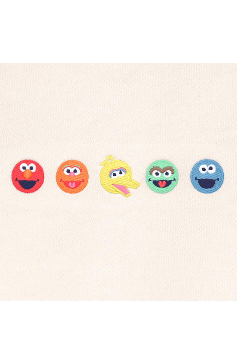 Primary Kids Sesame Street Friends Embroidered Sweatshirt, Alternate, color, Oat