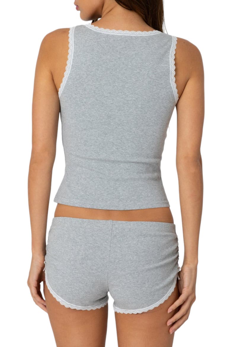 Kadence Lace Trim Camisole, Alternate, color, GRAY-MELANGE