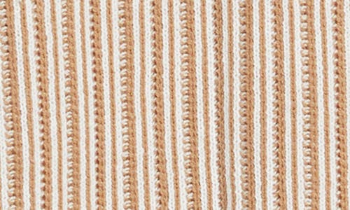 Rails Royce Stripe Knit Polo In Tawny White