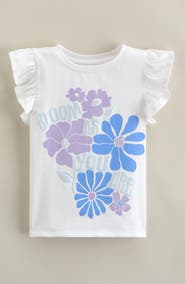 Tucker + Tate Kids' Flutter Sleeve Cotton Graphic T-Shirt