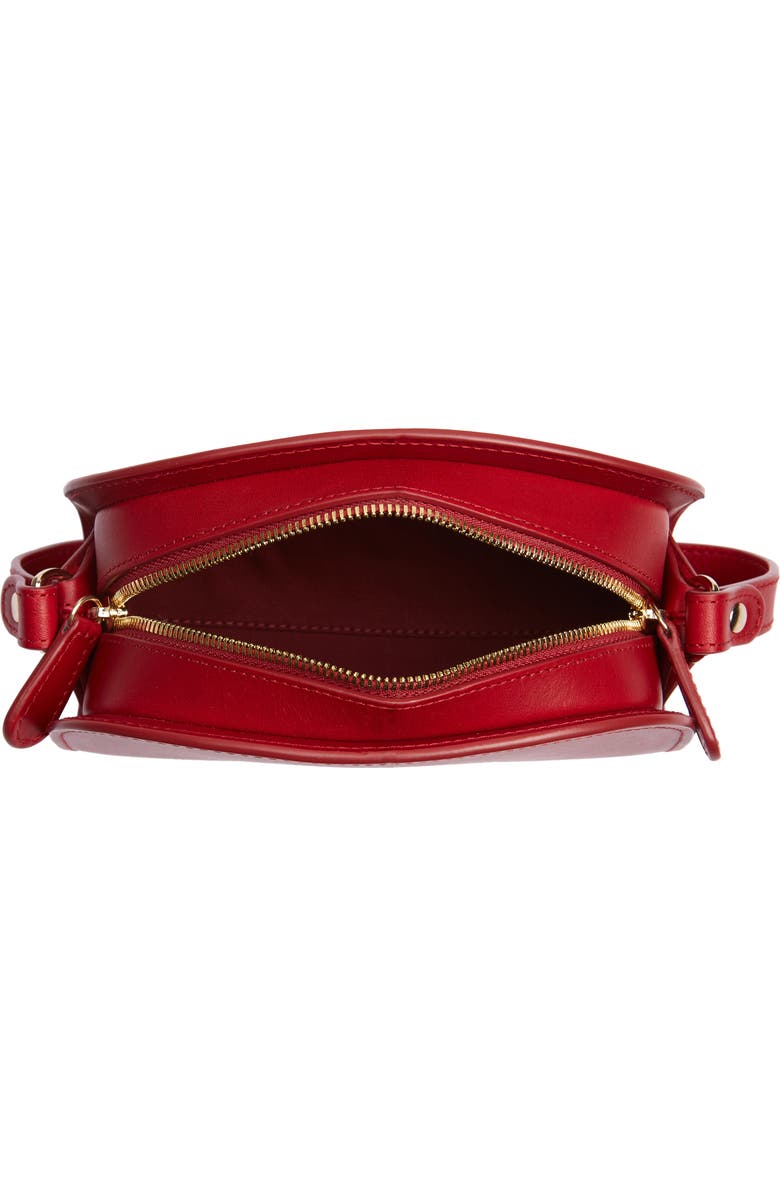 A.P.C. Mini Sac Demi Lune Calfskin Crossbody Bag, Alternate, color,