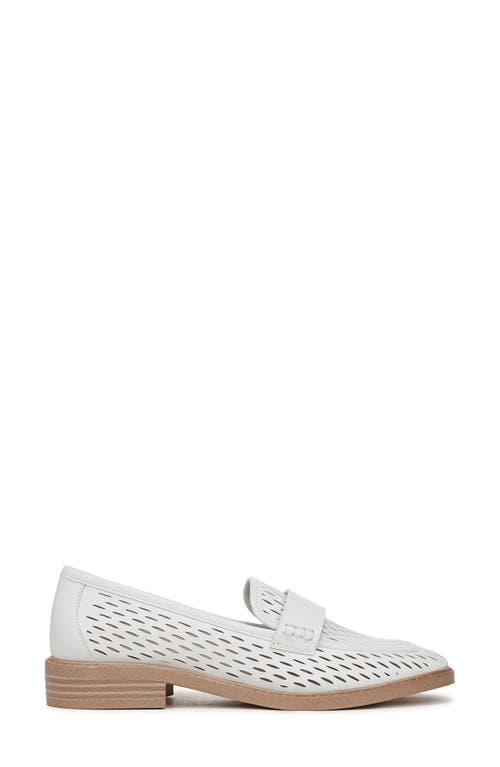 Franco Sarto Alison Lasercut Loafer In White