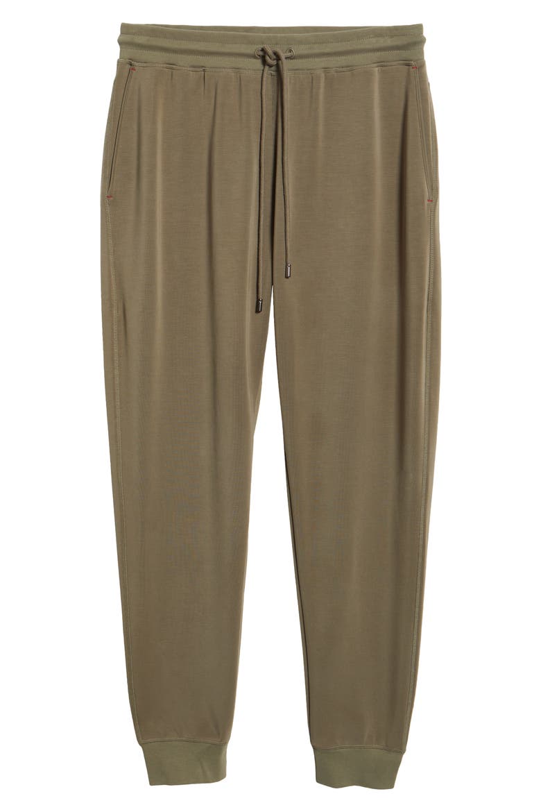 Pajama Joggers, Alternate, color, OLIVE