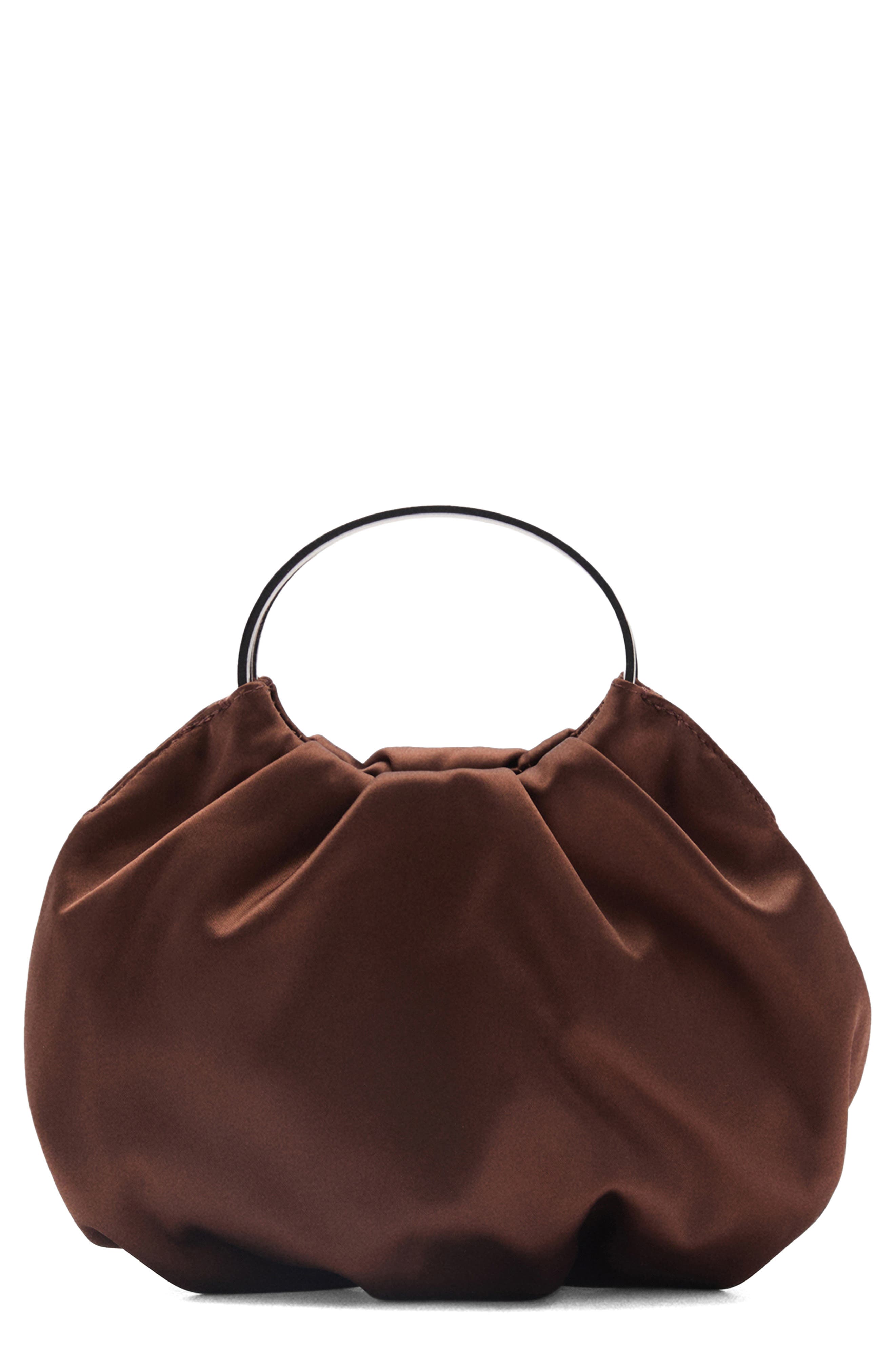MANGO Satin Handbag, Main, color, 