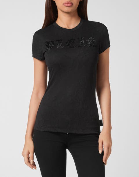 T-Shirt Round Neck Gothic Plein Women