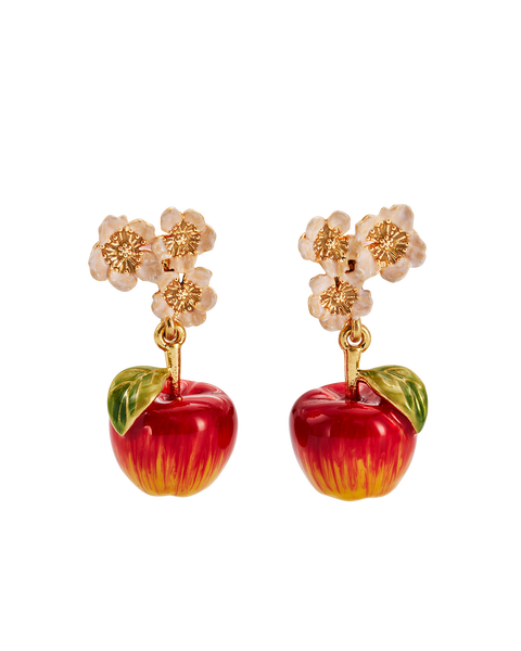 Apple Blossom Drop Earrings