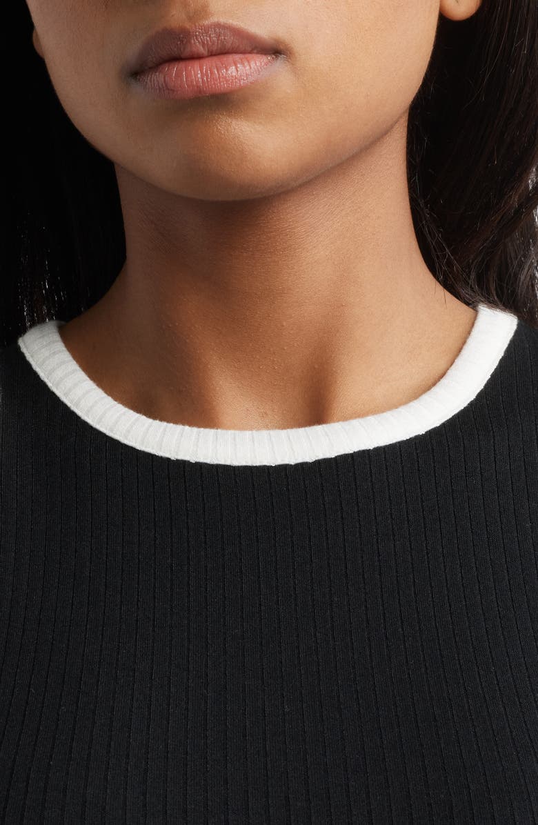 Loveappella Racer Tank Midi Dress, Alternate, color, Black