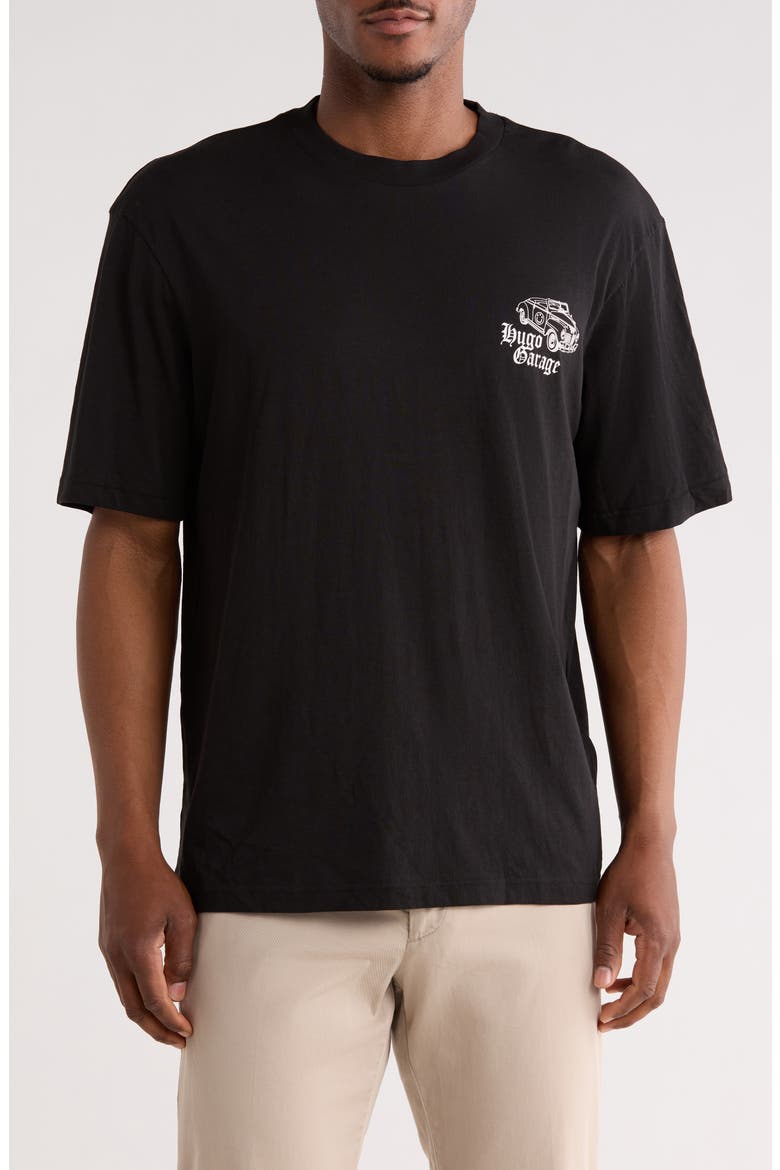 Graphic T-shirt, Main, color, BLACK