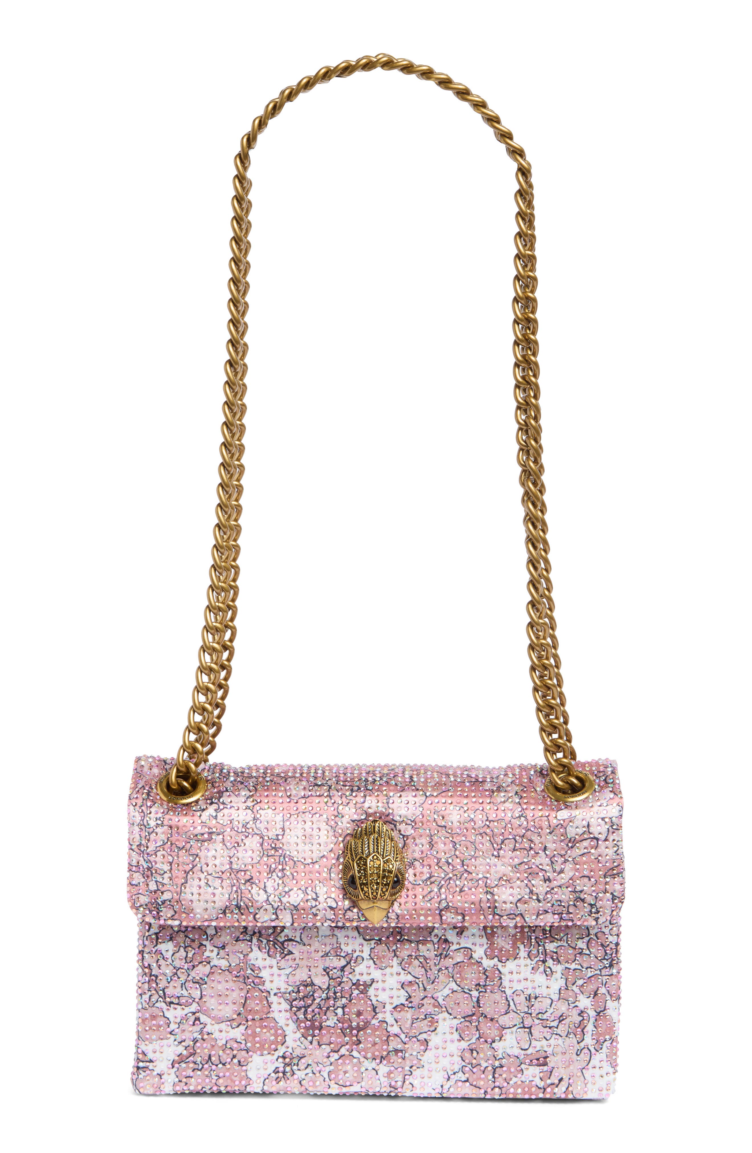 Mini Fabric Kensington Crystal Crossbody Bag