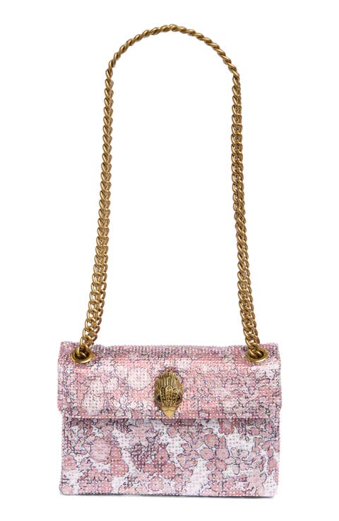 Mini Fabric Kensington Crystal Crossbody Bag