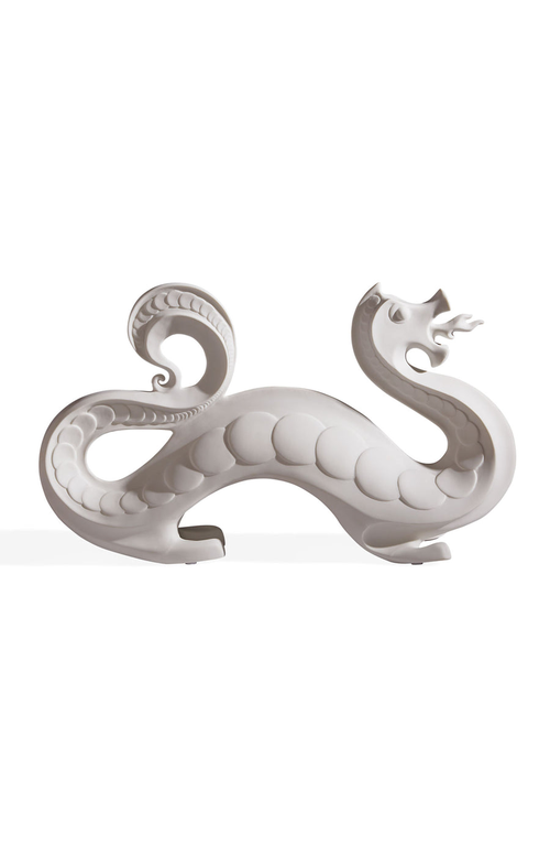 Jonathan Adler Dragon Objet Ceramic Sculpture In Gray