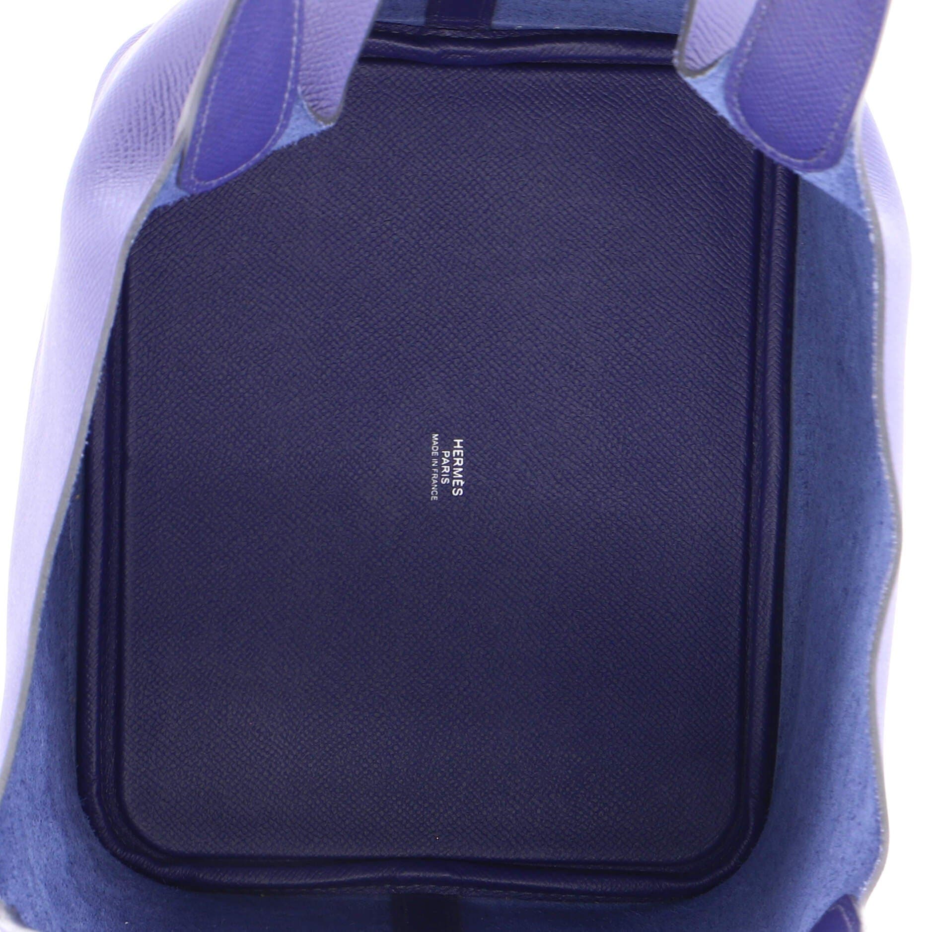 Picotin Lock Bag Tressage Epsom MM, Alternate, color, Blue