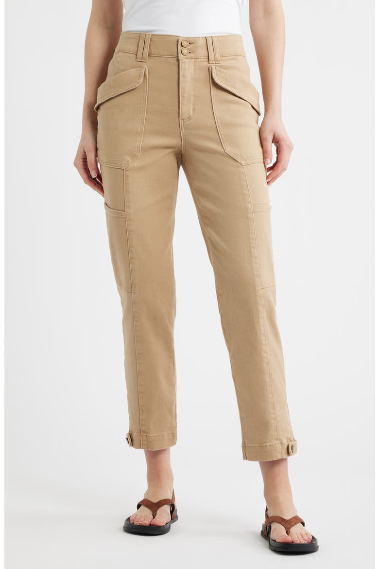 Skyrise Tapered Utility Pants, Main, color, WARM SAND