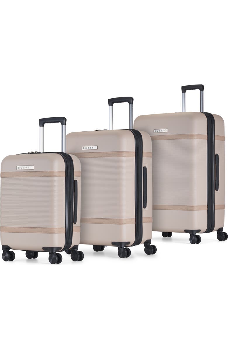 bugatti Wellington 3 Piece Hardside Luggage Set with TSA Lock, Main, color, Cookie