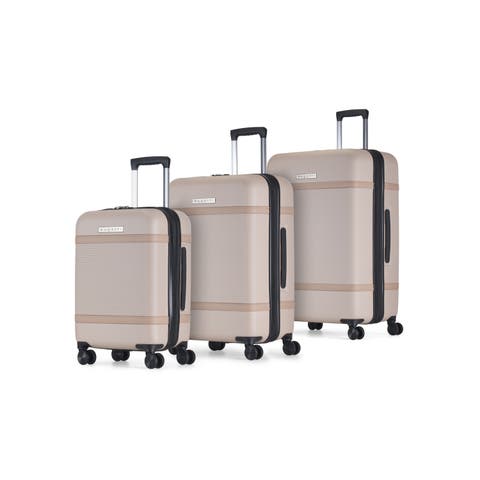 Wellington 3 Piece Hardside Luggage Set with TSA Lock