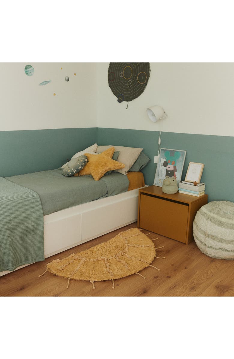 Lorena Canals Washable Rug Solar Multishape, Alternate, color, Dark Honey, Honey, Golden