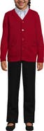 Lands' End School Uniform Kids Legacy Varsity Cardigan