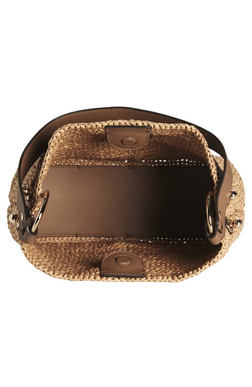 Strathberry Lana Raffia Hobo Bag In Brown