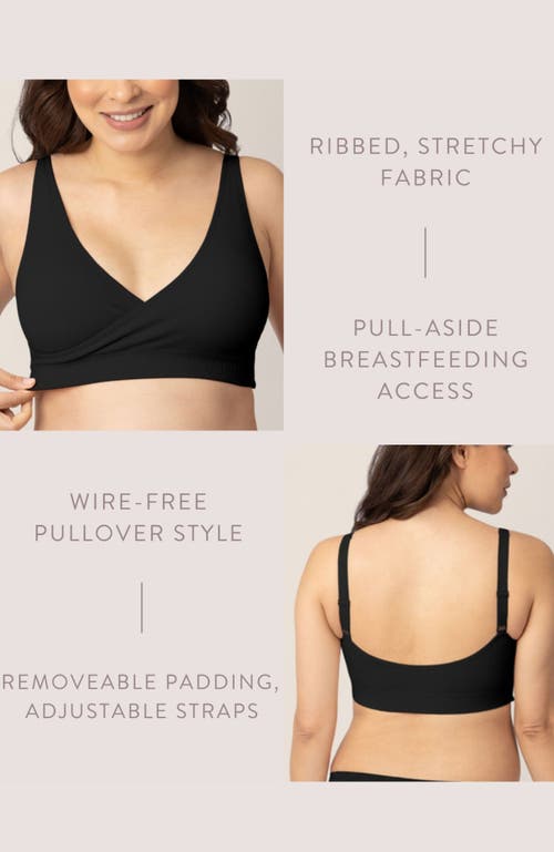 Kindred Bravely Sublime Adjustable Crossover Nursing & Lounge Bra In Black