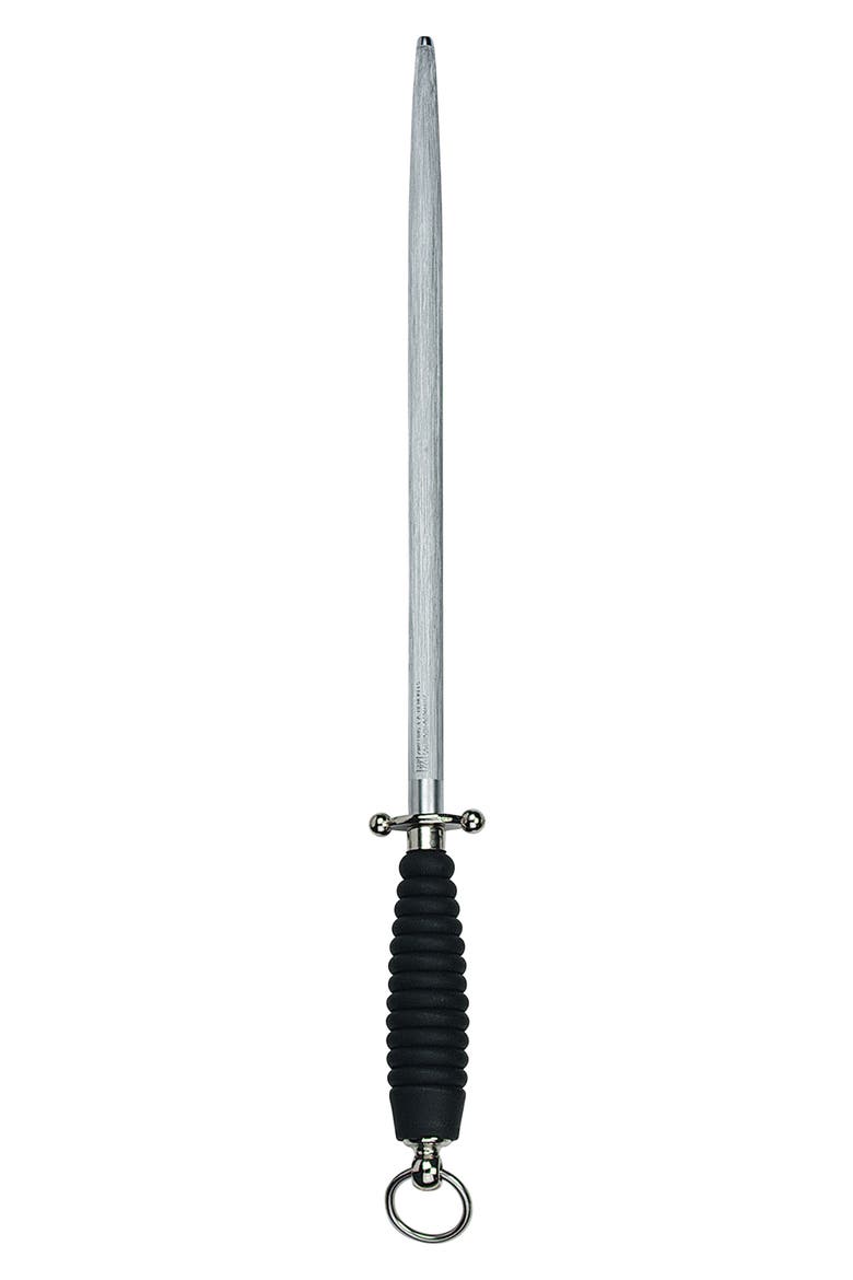 12-Inch Professional Sharpening Steel, Main, color, BLACK