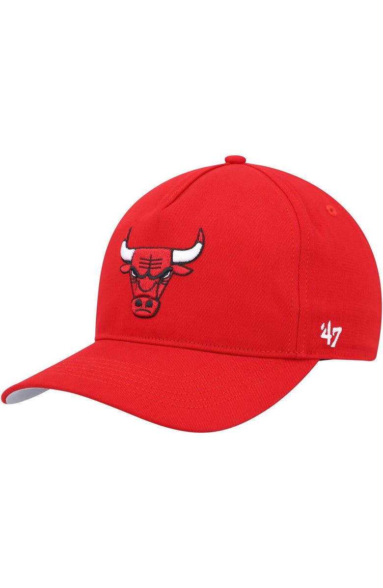 '47 Men's '47 Red Chicago Bulls Hitch Snapback Hat, Main, color, Red