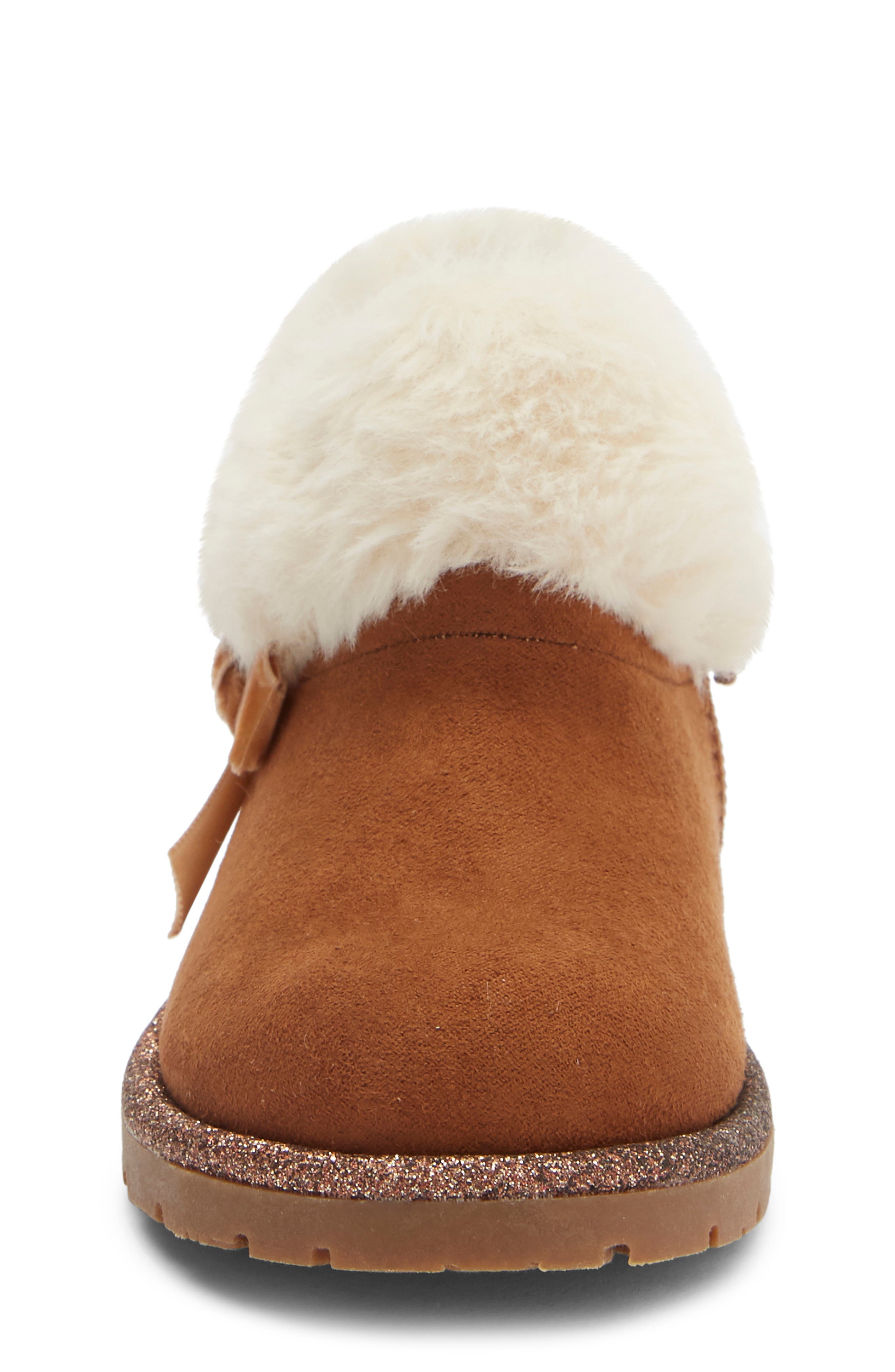 Harper Canyon Kids' Elysse Velvet Bow Cozy Boot | Nordstromrack
