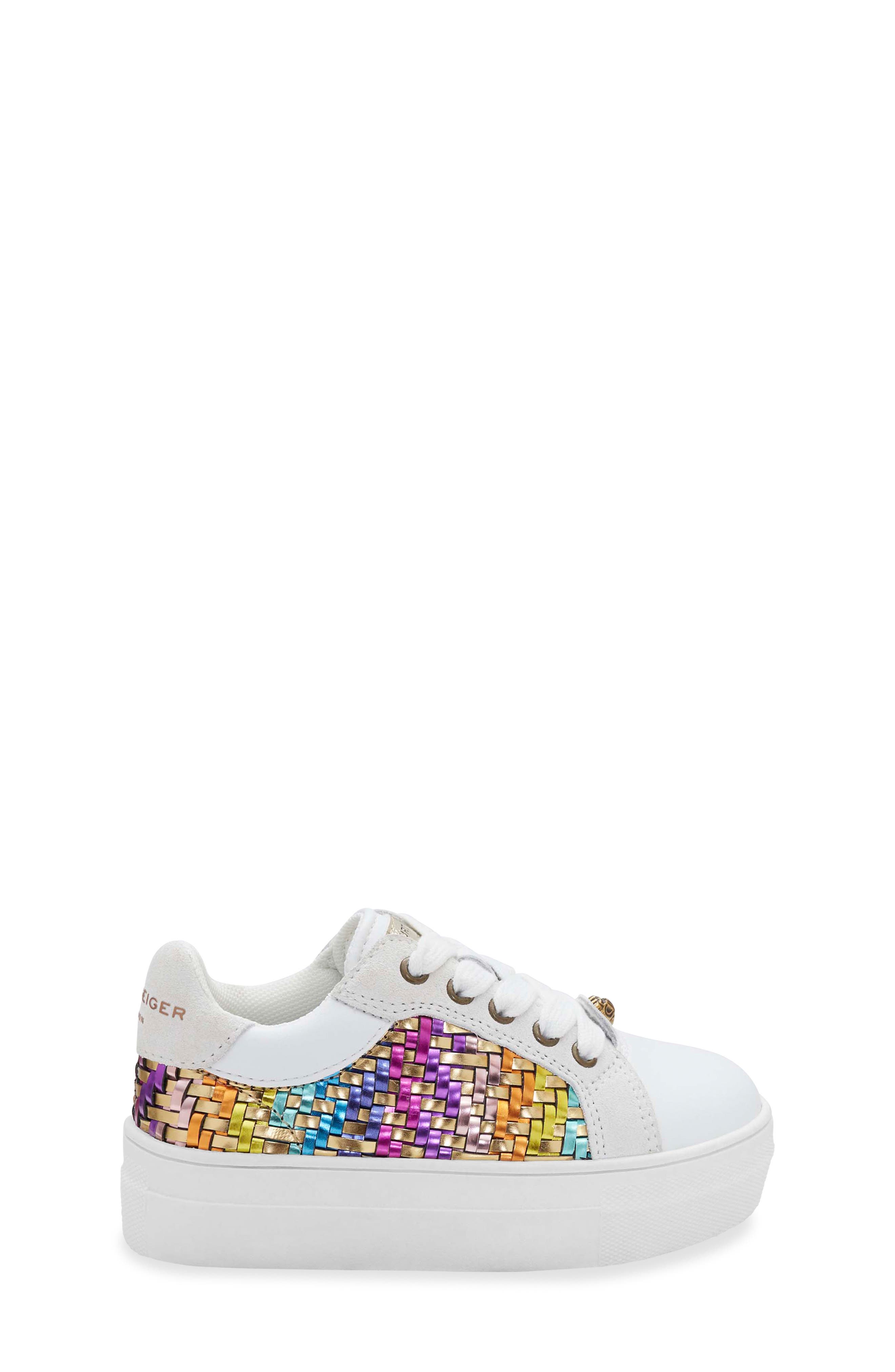 Kurt Geiger London Kids
 Mini Kensington Sneaker, Alternate, color, White Gold