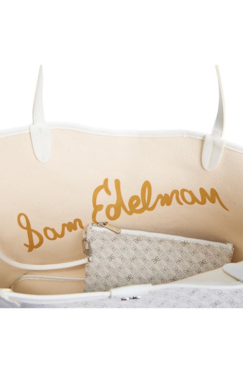 SAM EDELMAN SAM EDELMAN LARGE HARPER MONOGRAM SHOPPER TOTE