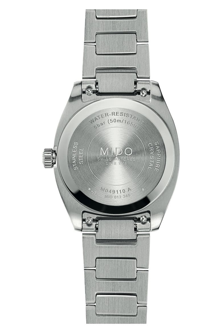 Multifort TV Diamond & Mother-of-Pearl Bracelet Watch, 27.6mm x 28mm, Alternate, color, WHITE MOP
