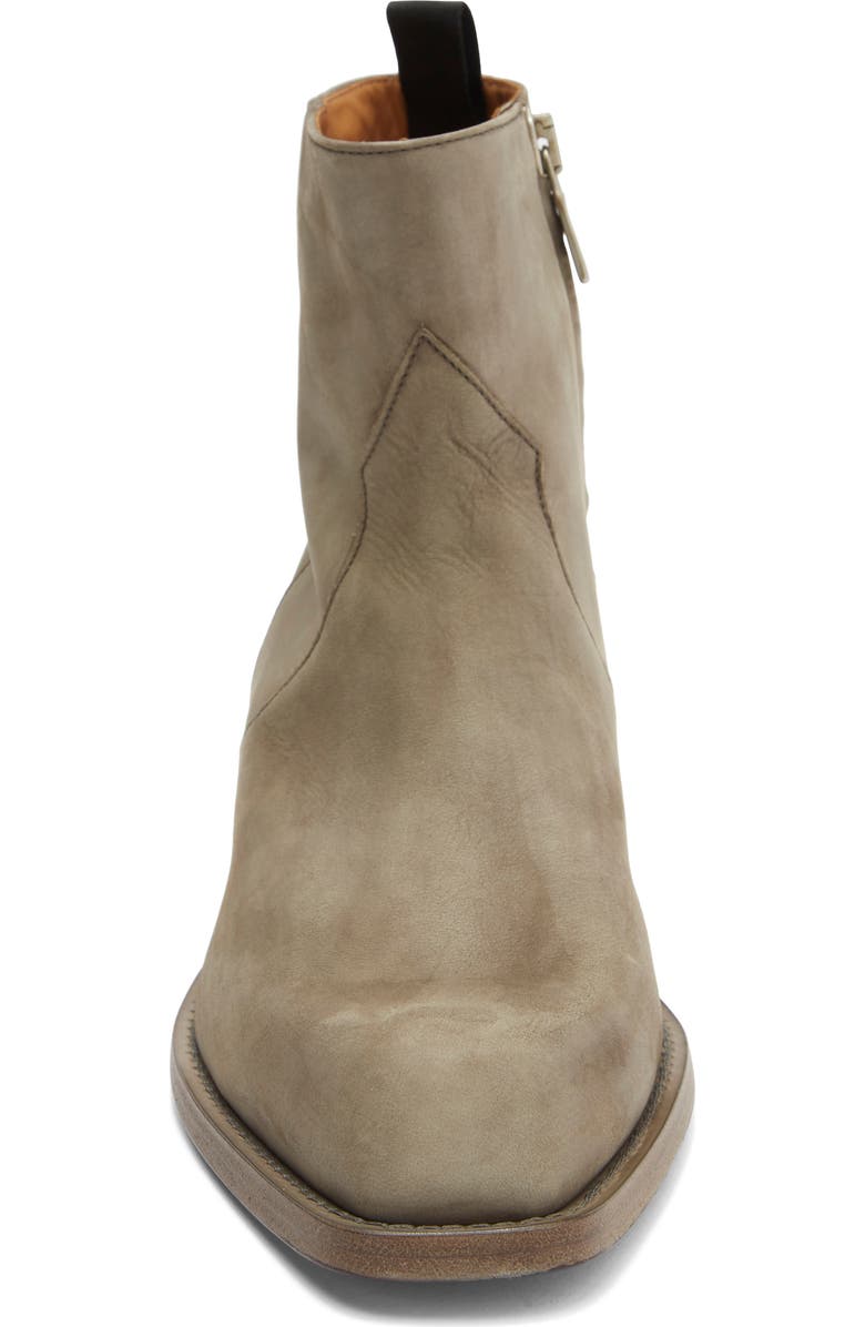 John Varvatos Rustin Zip Boot, Alternate, color, Chalk