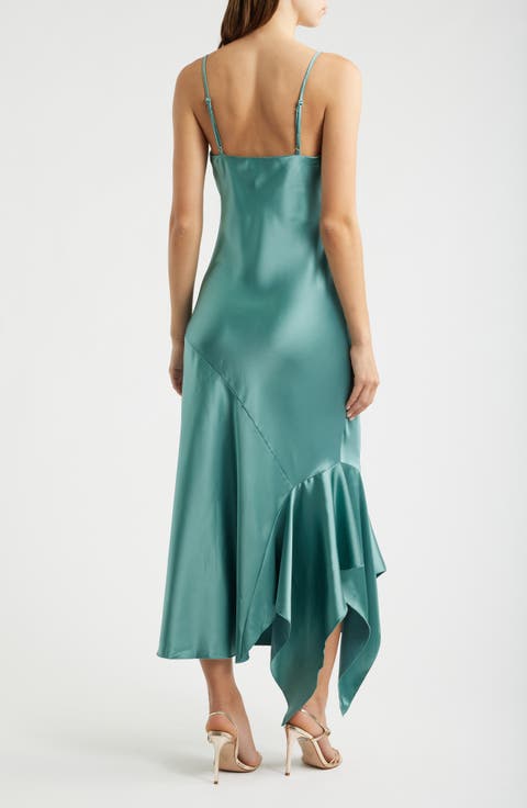 Sleeveless Satin Bias Slipdress