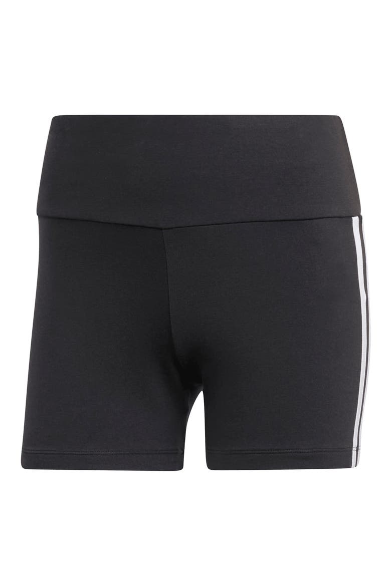 Adicolor 3-Stripes Bike Shorts, Alternate, color, BLACK