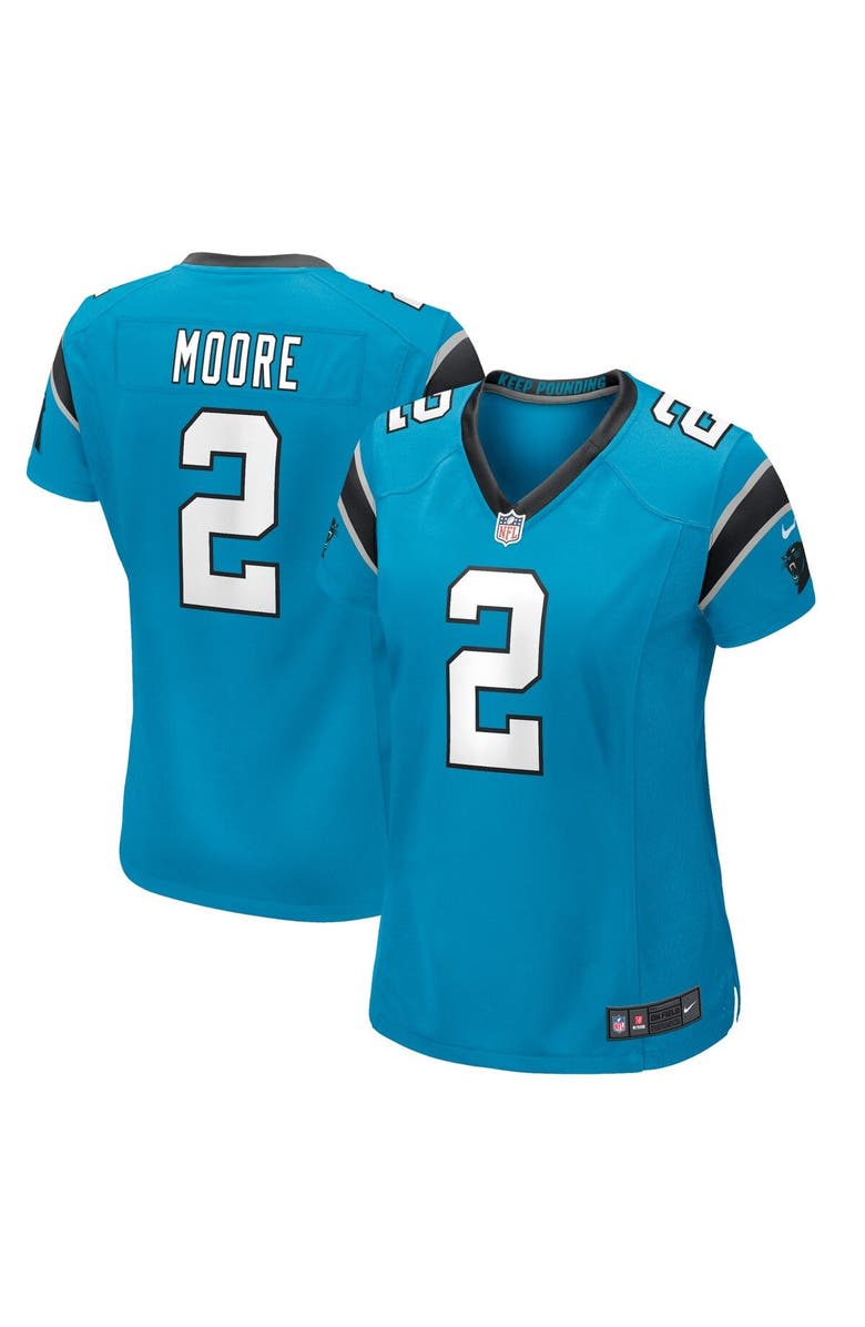 Nike Women's Nike D.J. Moore Blue Carolina Panthers Game Jersey, Main, color, 