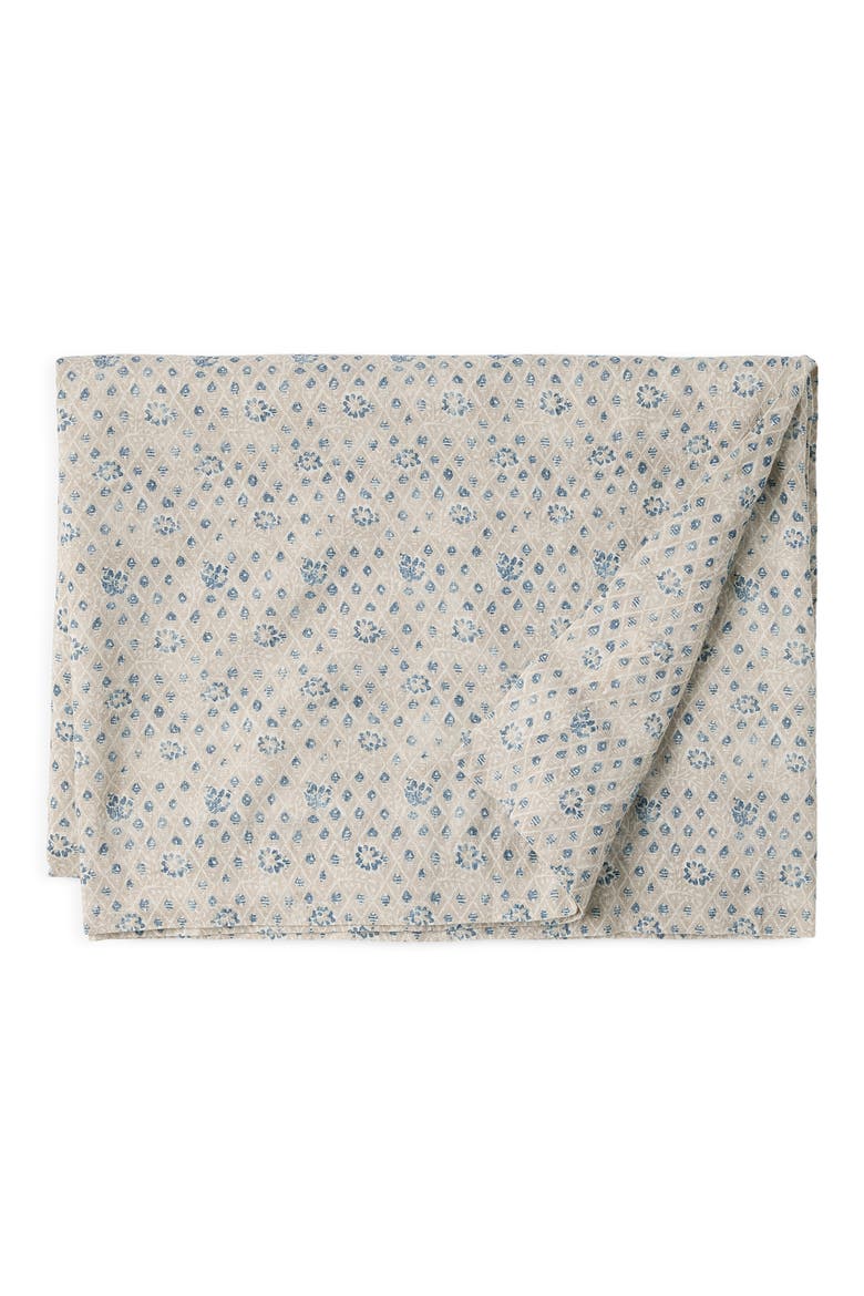 Coral Bell Print Tablecloth, Main, color, CERULEAN