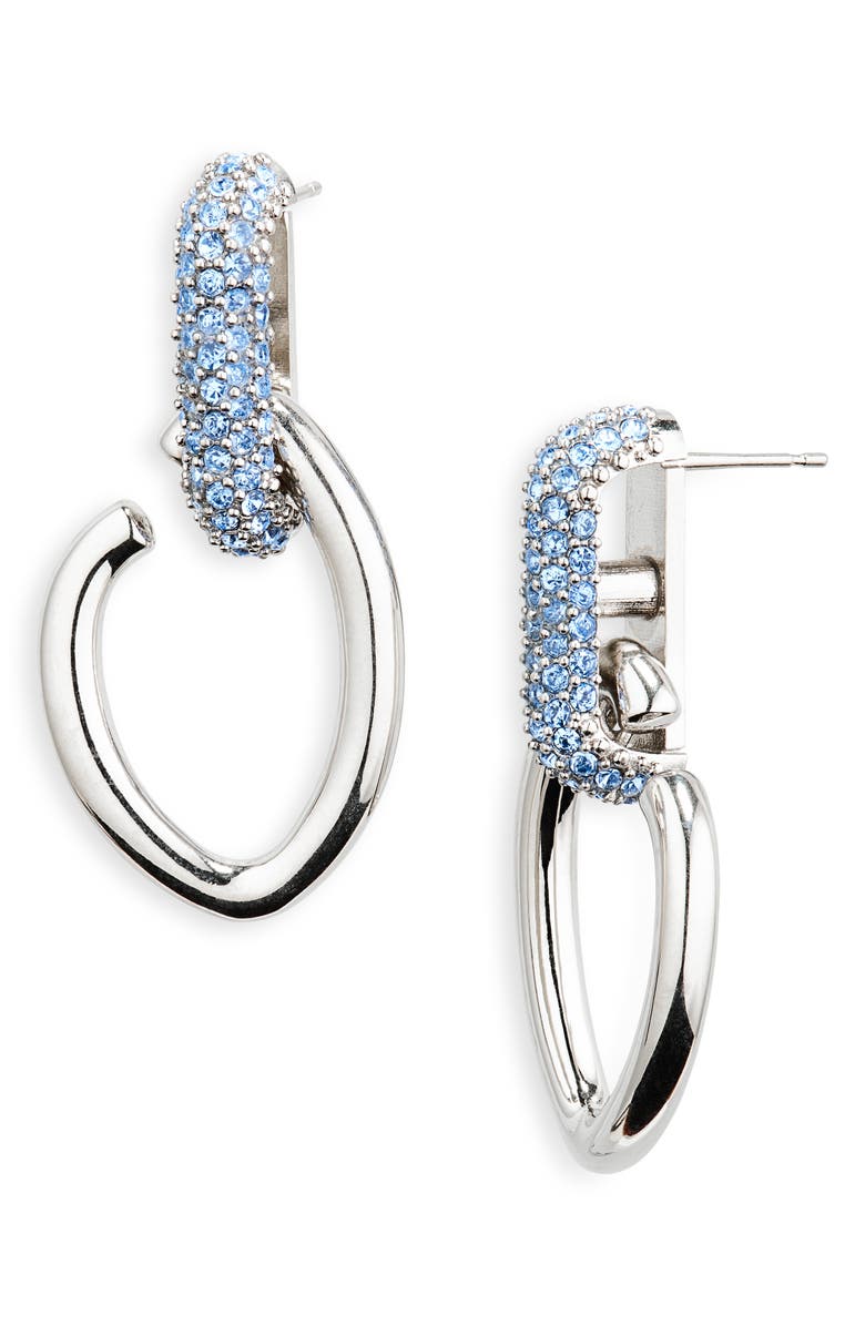 Oscar de la Renta Pavé Crystal Link Drop Earrings, Main, color,