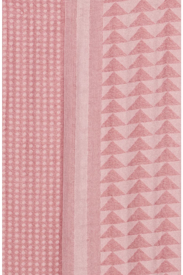 Lightweight Textured Fringe Scarf, Alternate, color, PINK